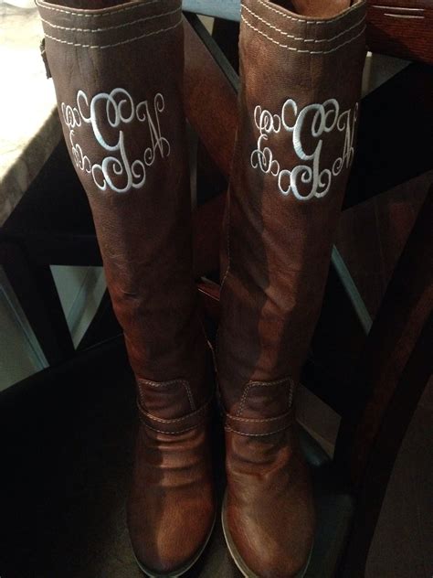 Monogram Accent Boot